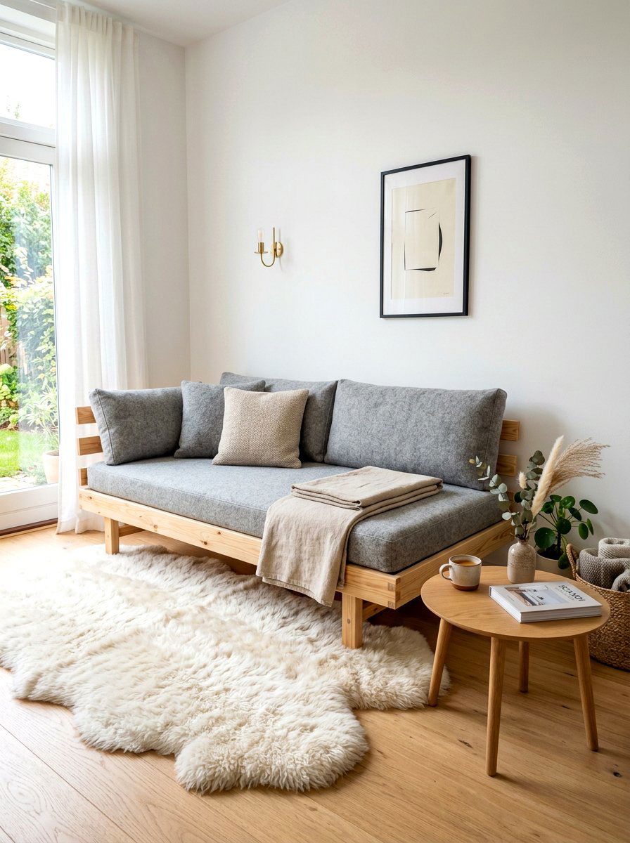 Scandi style daybed studio - 30 daybed room ideas