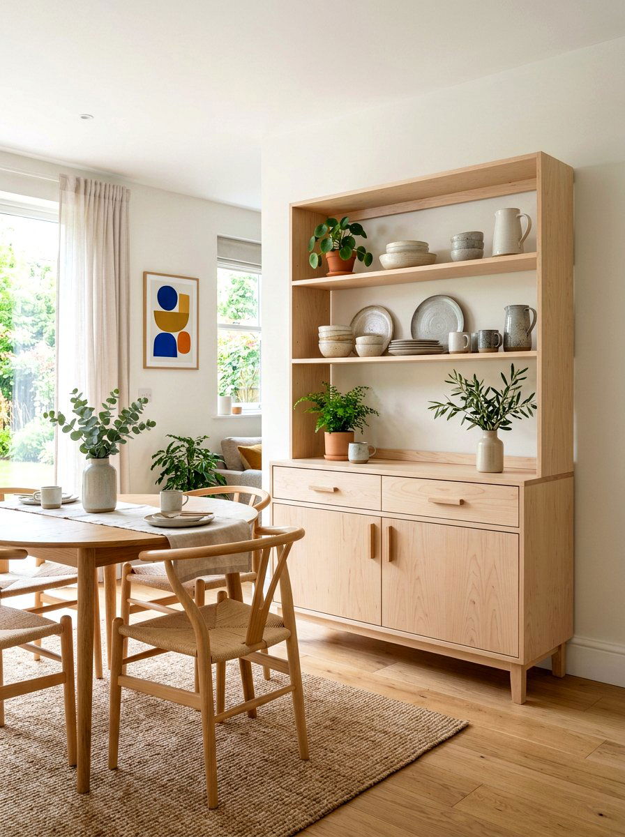 Scandi style hutch - 30 statement hutch dining ideas