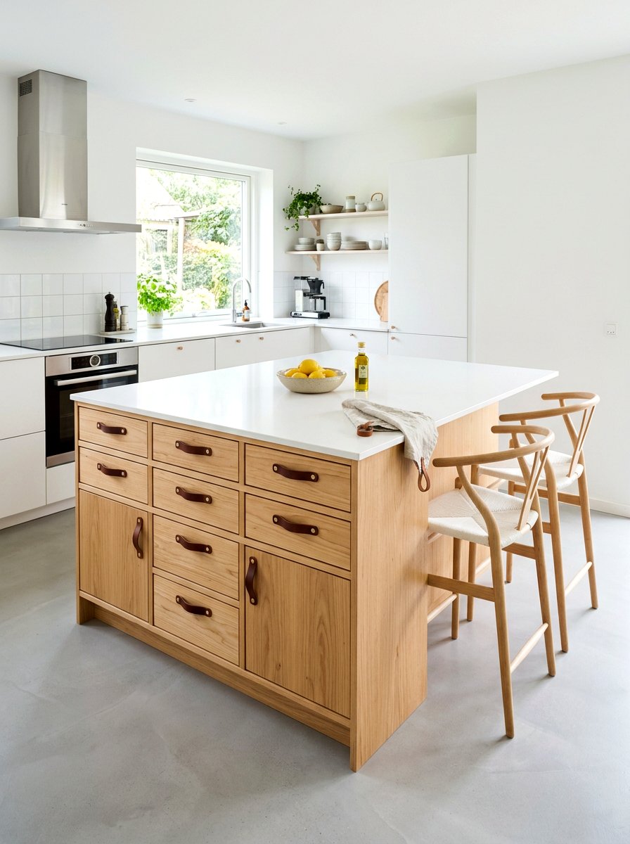 Scandi style light wood dresser kitchen island - 30 dresser as kitchen island ideas