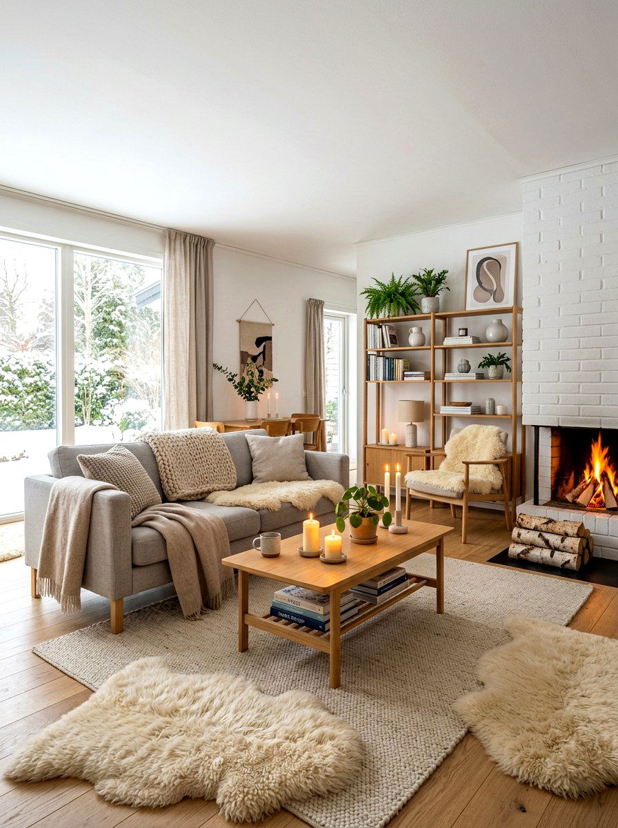 Scandi style living room - 30 intentional living room ideas