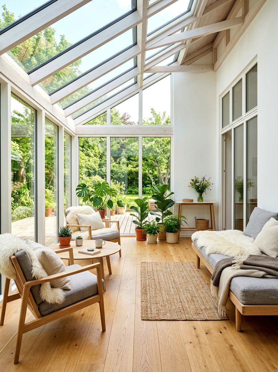 Scandi style sunroom - 30 elegant sunroom ideas