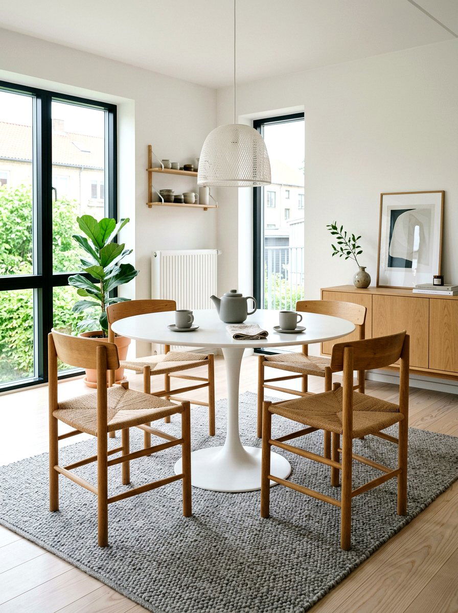 Scandi style tulip table decor - 30 tulip table decor ideas