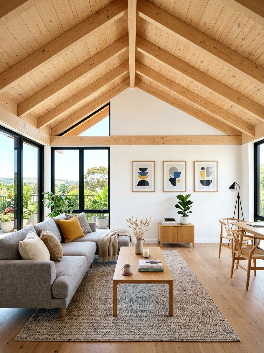 Scandi style vaulted ceiling - 30 vaulted ceiling ideas