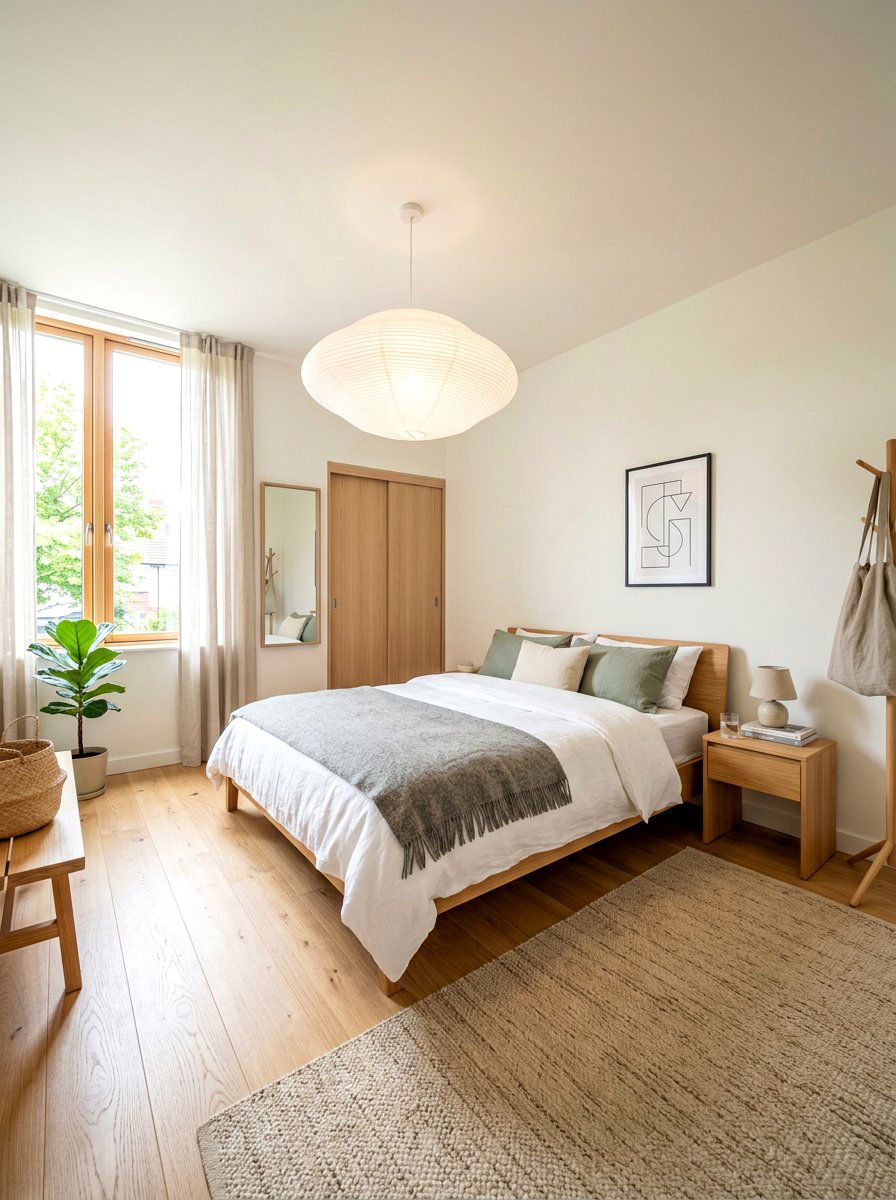 Scandinavian Airy Bedroom - 30 cloud inspired bedroom ideas