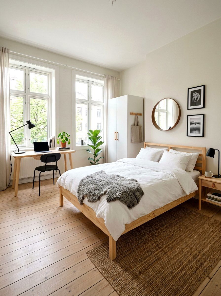 Scandinavian Apartment Bedroom - 30 apartment bedroom ideas