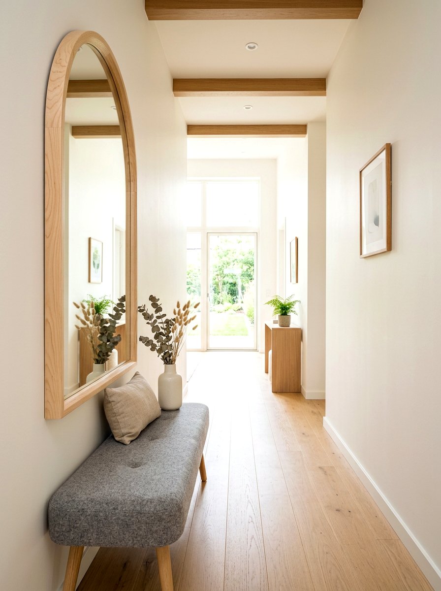 Scandinavian Arched Mirror Hallway - 30 arched mirror hallway ideas