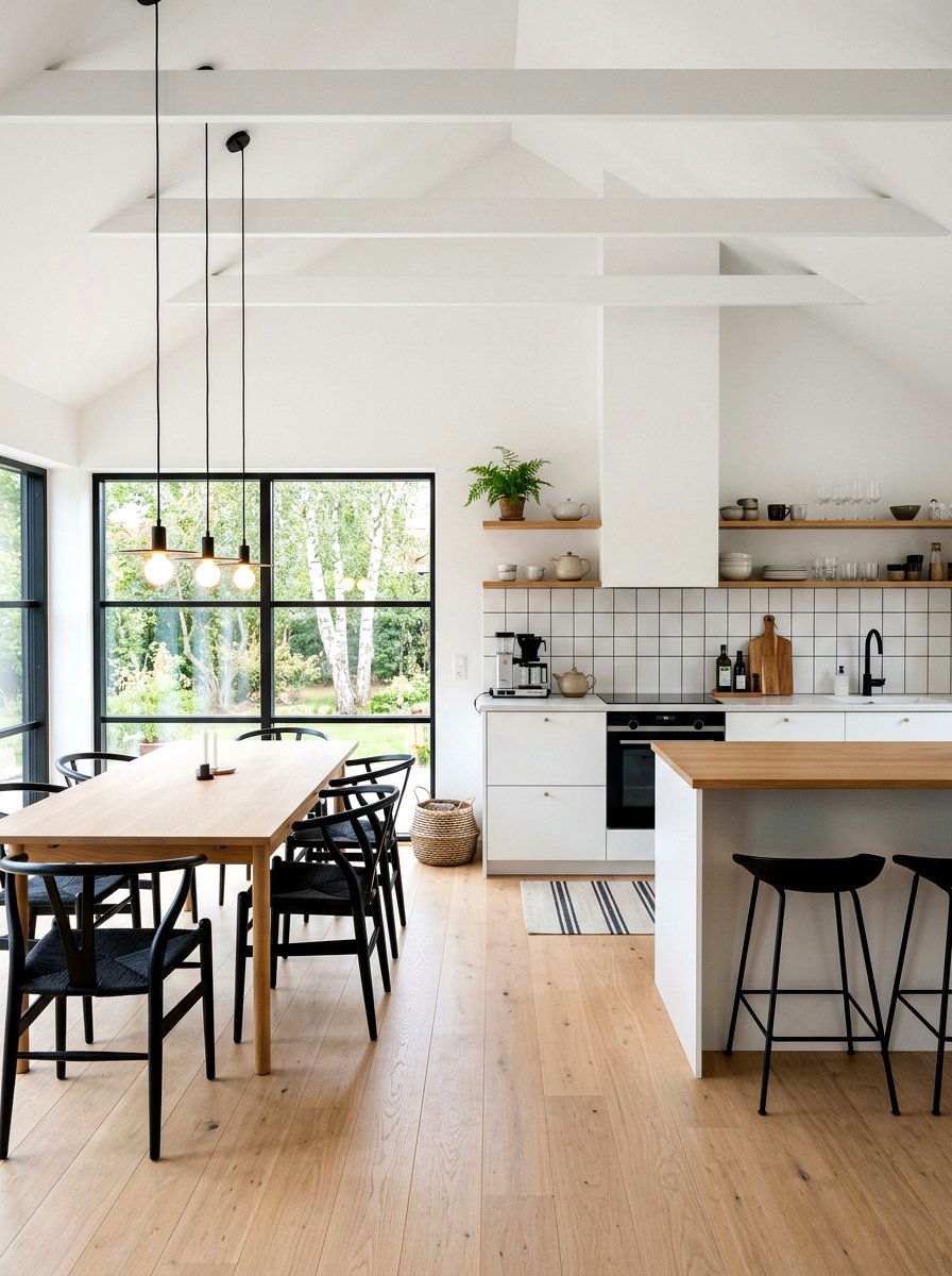 Scandinavian Black And White Kitchen - 30 black and white kitchen ideas