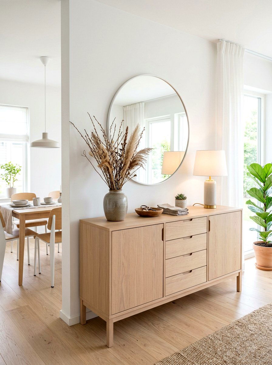 Scandinavian Dining Buffet - 30 buffet table decor ideas