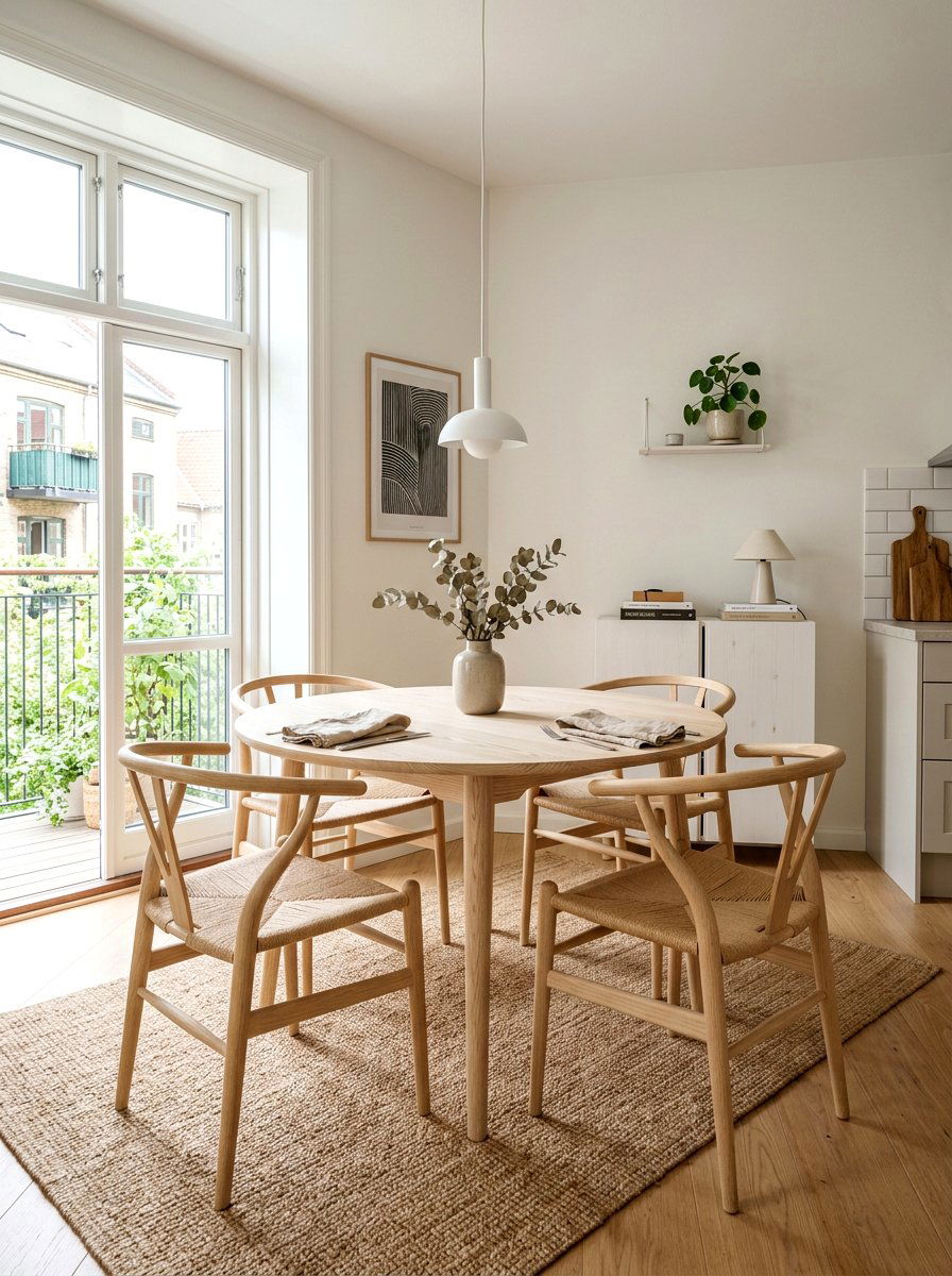 Scandinavian Dining Furniture - 30 compact apartment dining ideas
