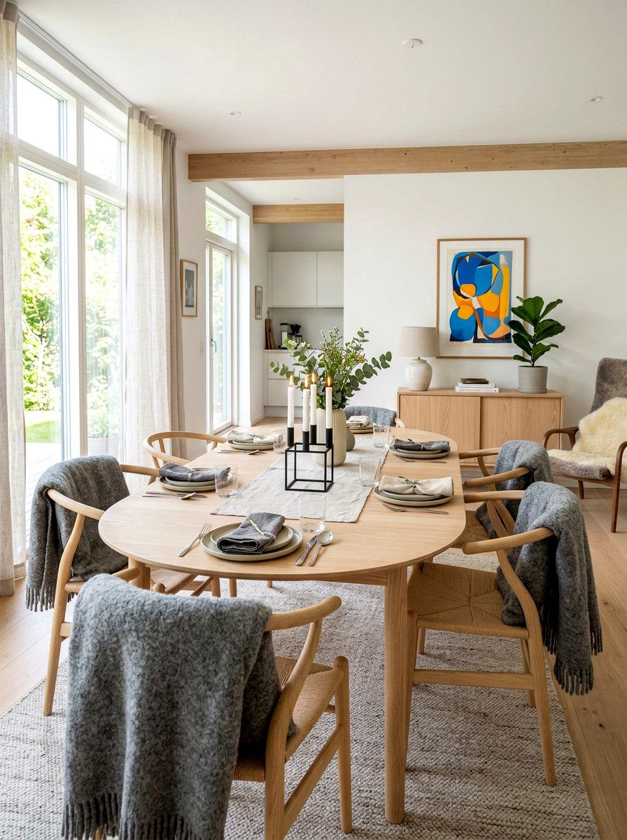 Scandinavian Dining Room - 30 romantic dinner room ideas