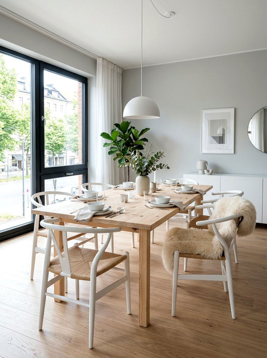 Scandinavian Dining Room - 30 apartment dining room ideas