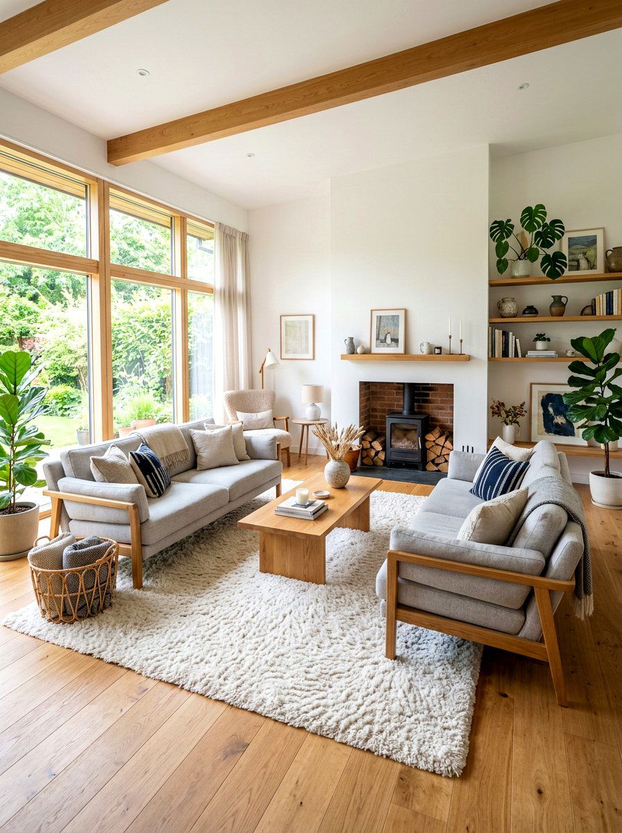 Scandinavian Double Sofa Setup - 30 living room sofa pair ideas