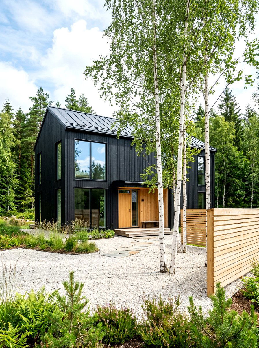 Scandinavian Exterior Style - 30 front yard ideas
