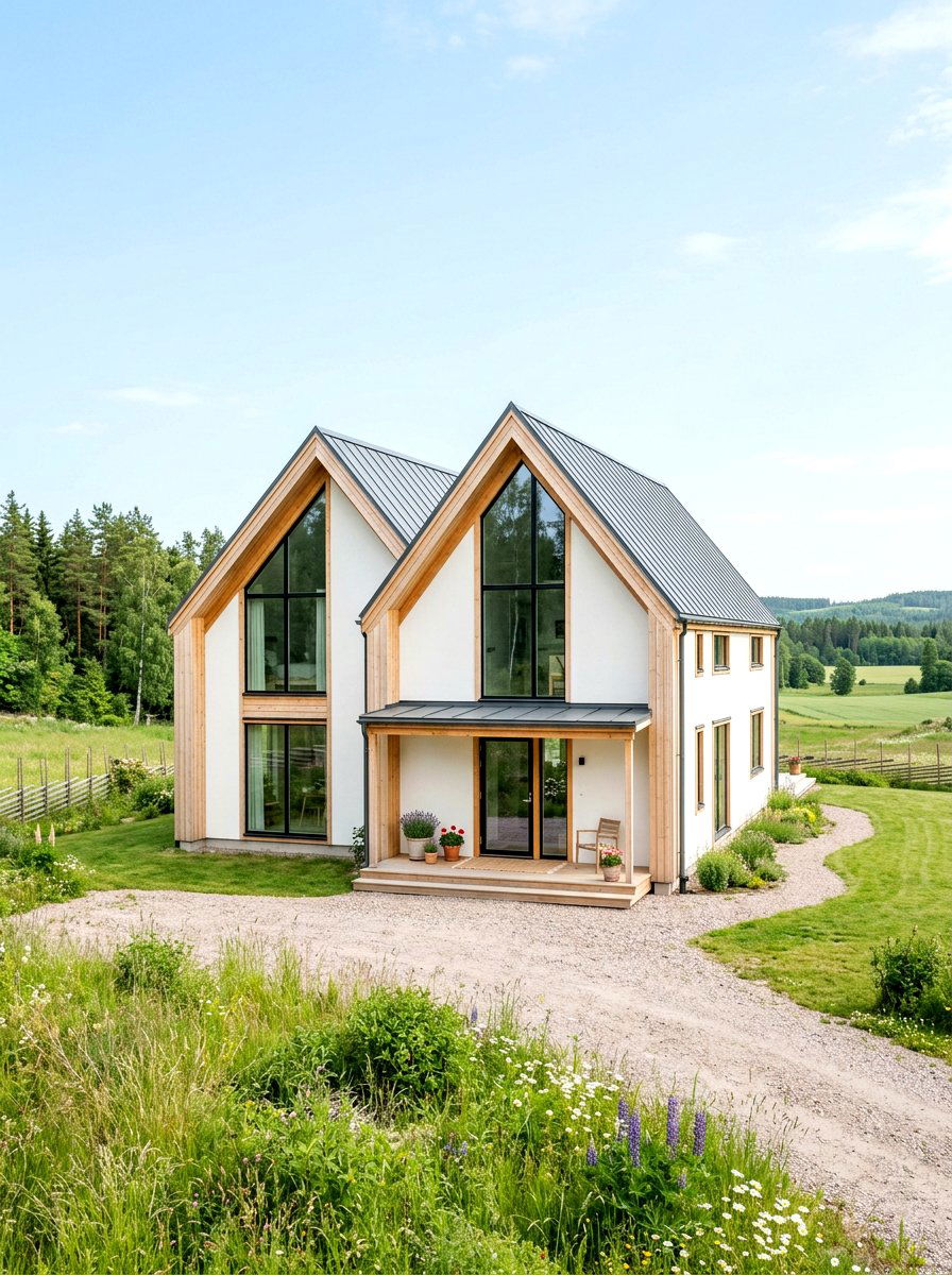 Scandinavian Farmhouse Exterior - 30 country house exterior ideas