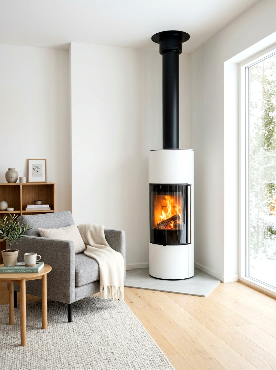 Scandinavian Fireplace Style - 30 modern fireplace surround ideas