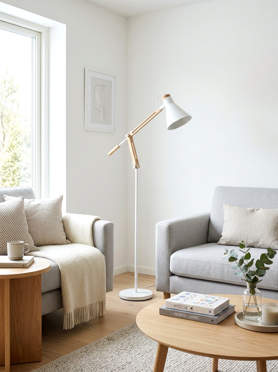 Scandinavian Floor Reading Lamp - 30 reading lamp ideas