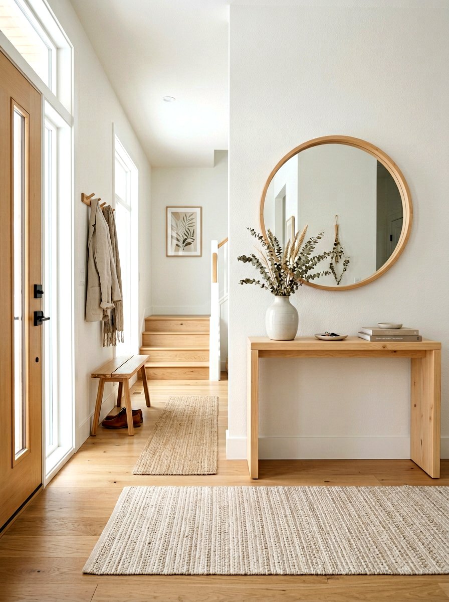 Scandinavian Foyer Decor - 30 entryway table ideas