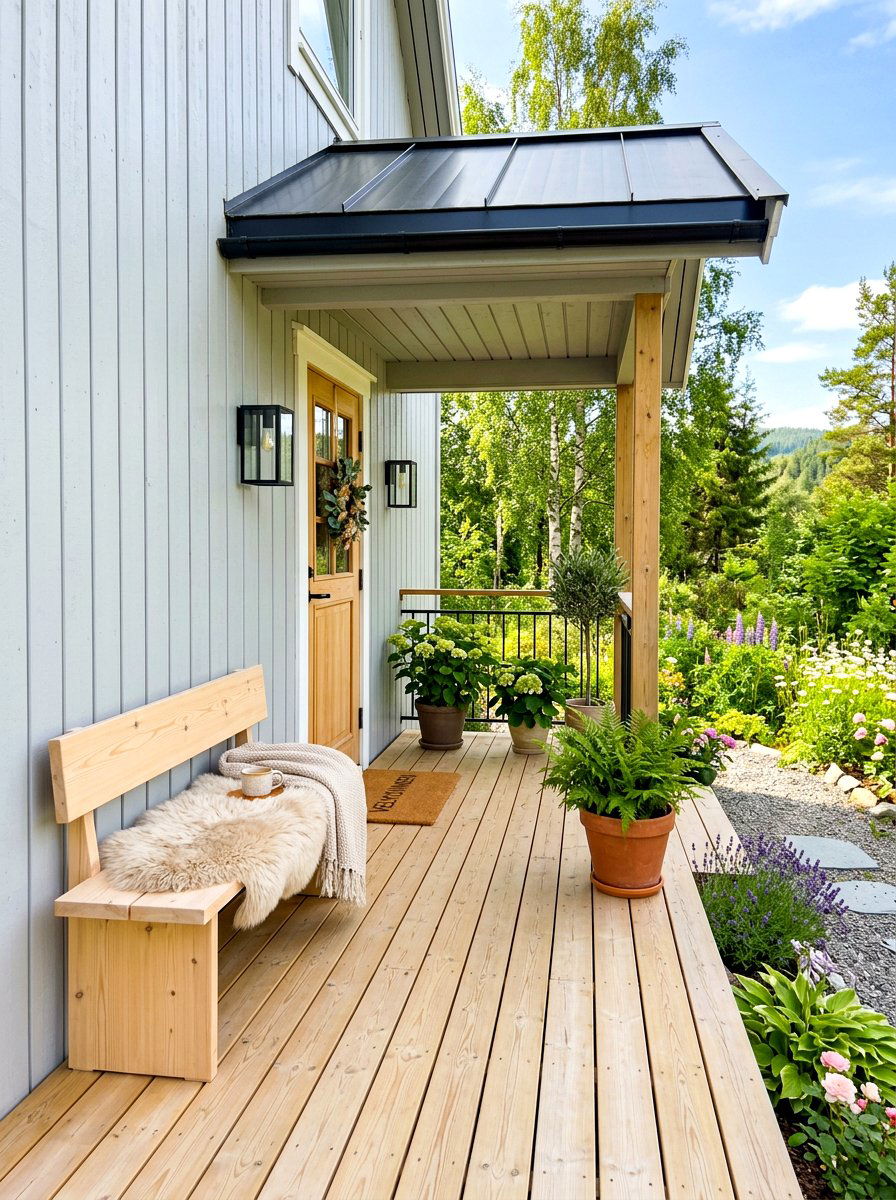 Scandinavian Front Porch - 30 front porch entry ideas
