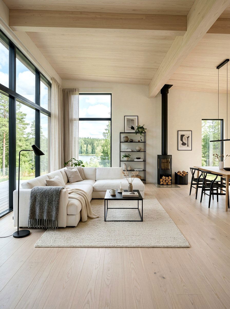Scandinavian Great Room - 30 great room ideas
