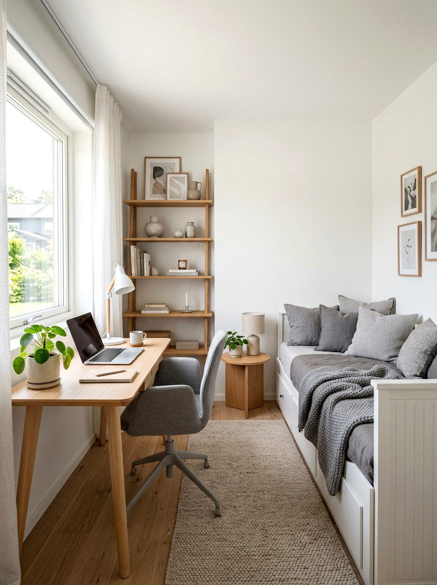 Scandinavian Guest Room Office - 30 guest room office ideas