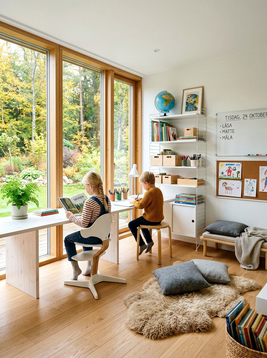 Scandinavian Homeschool Layout - 30 homeschool room ideas