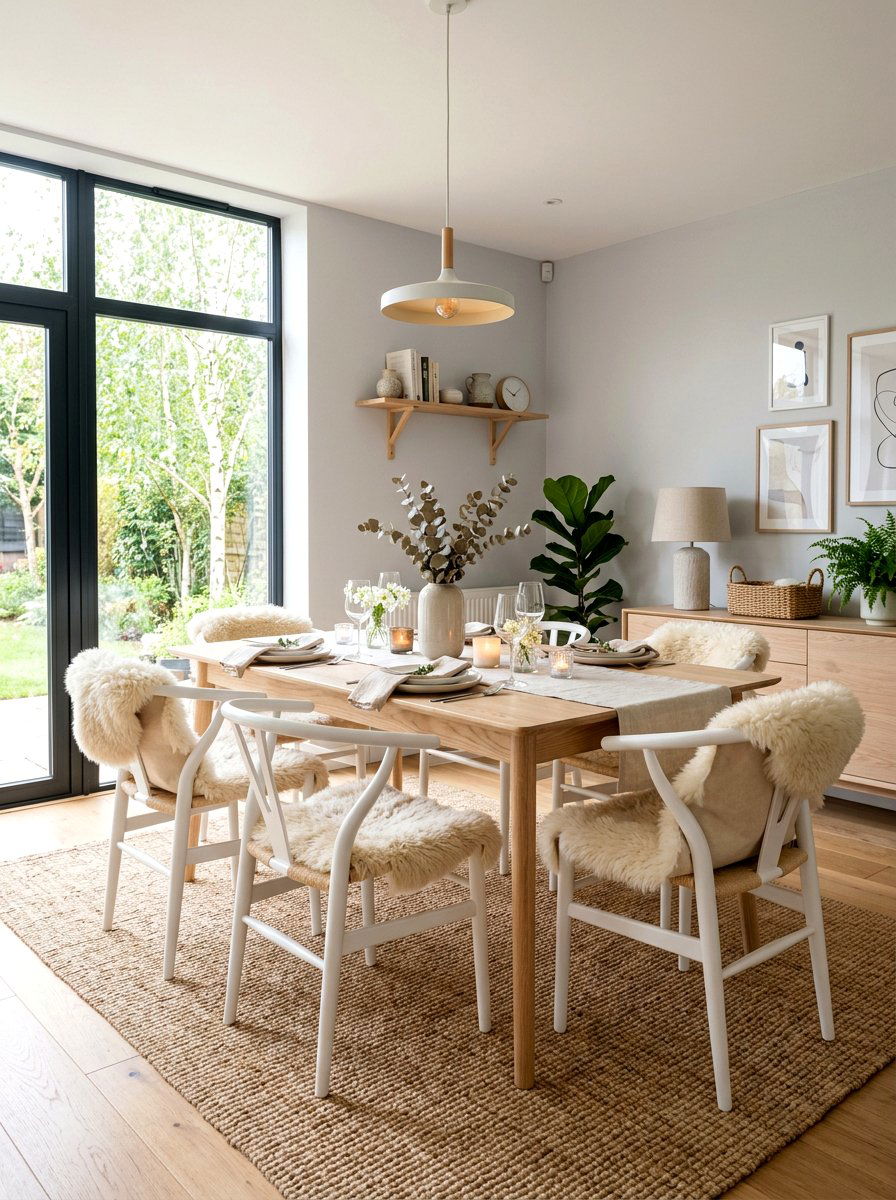 Scandinavian Hygge Dining Room - 30 editorial dining room ideas