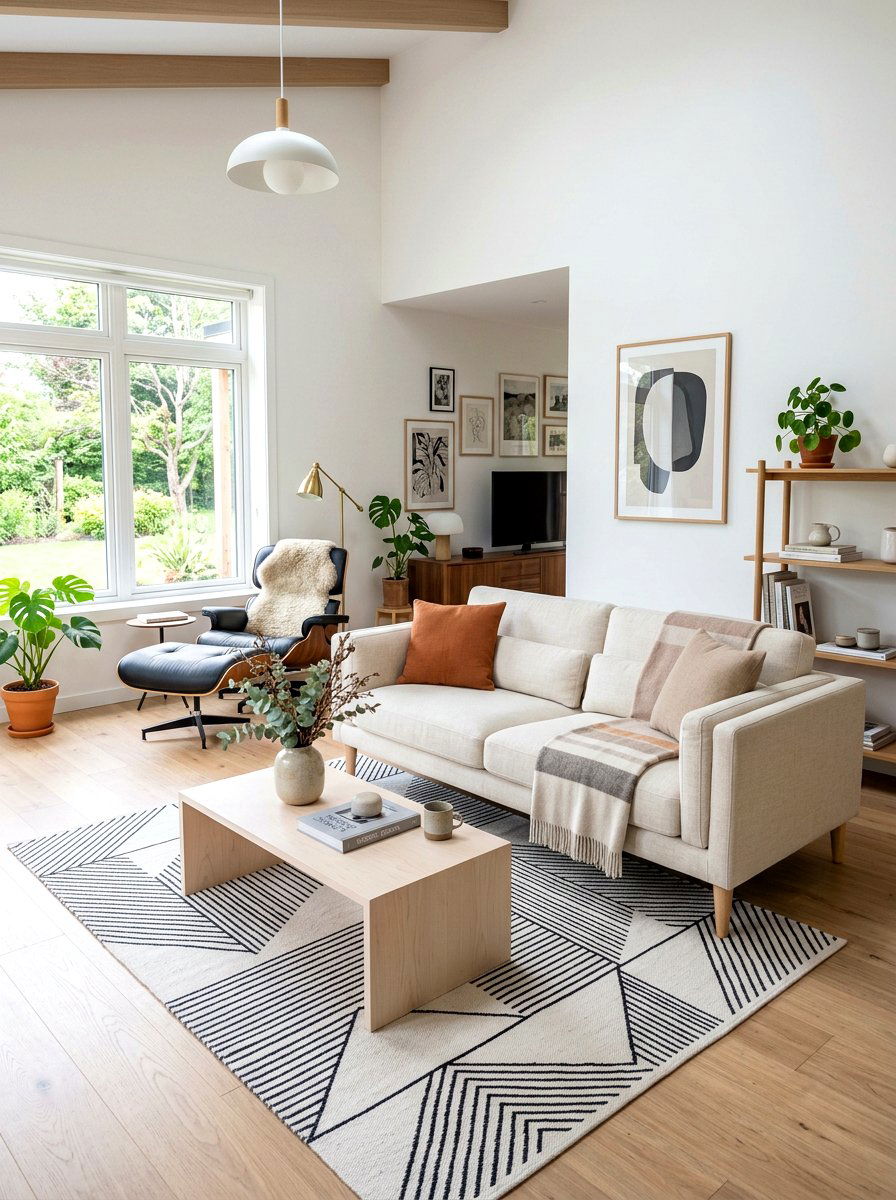 Scandinavian Living Room Cream Sofa - 30 cream sofa living room ideas