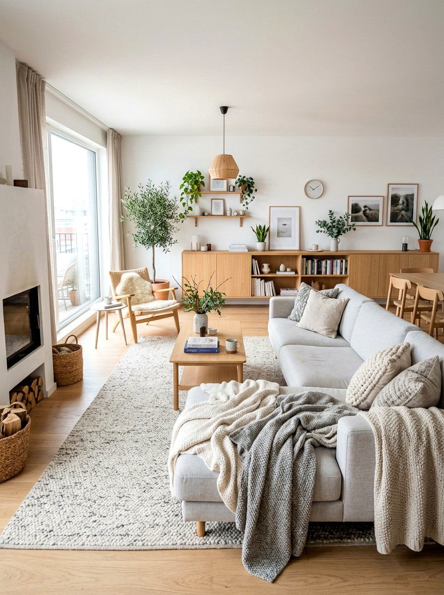 Scandinavian Living Room Layout - 30 L shaped living room ideas