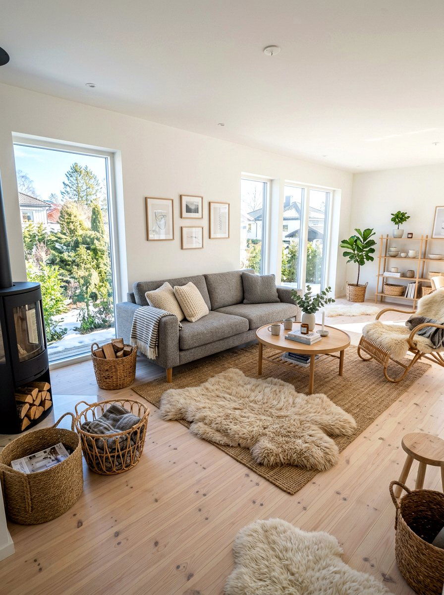 Scandinavian Living Space - 30 quiet room decor ideas