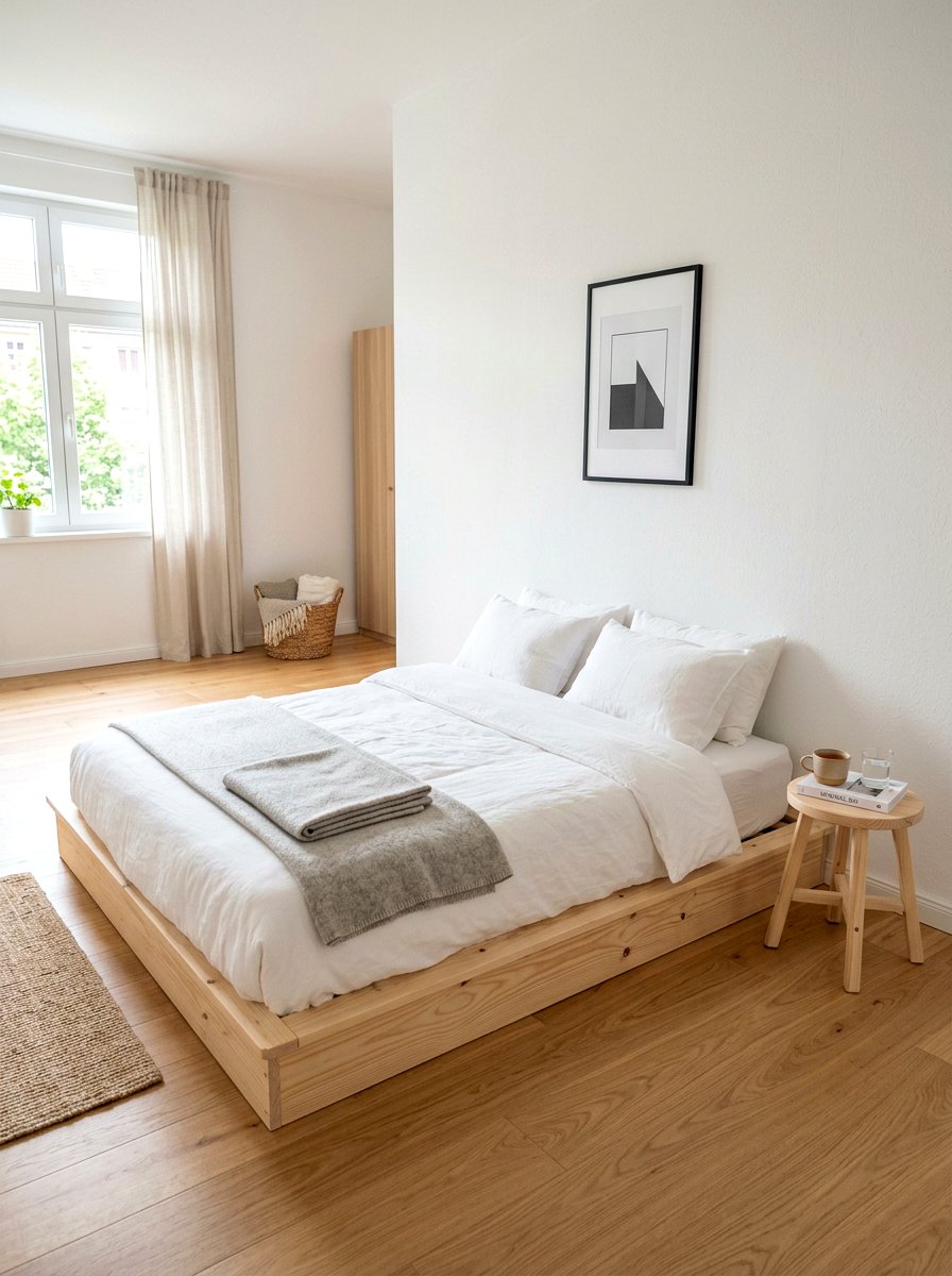 Scandinavian Low Floor Bed - 30 floor bed bedroom ideas