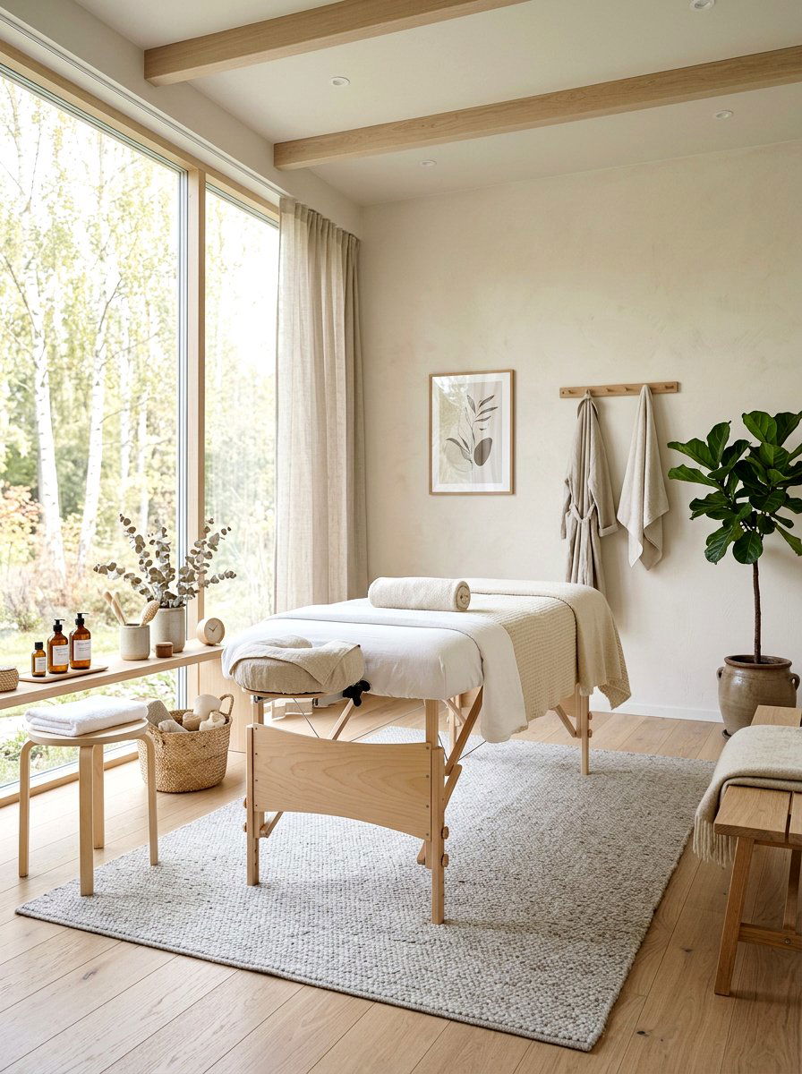 Scandinavian Massage Room - 30 massage room ideas