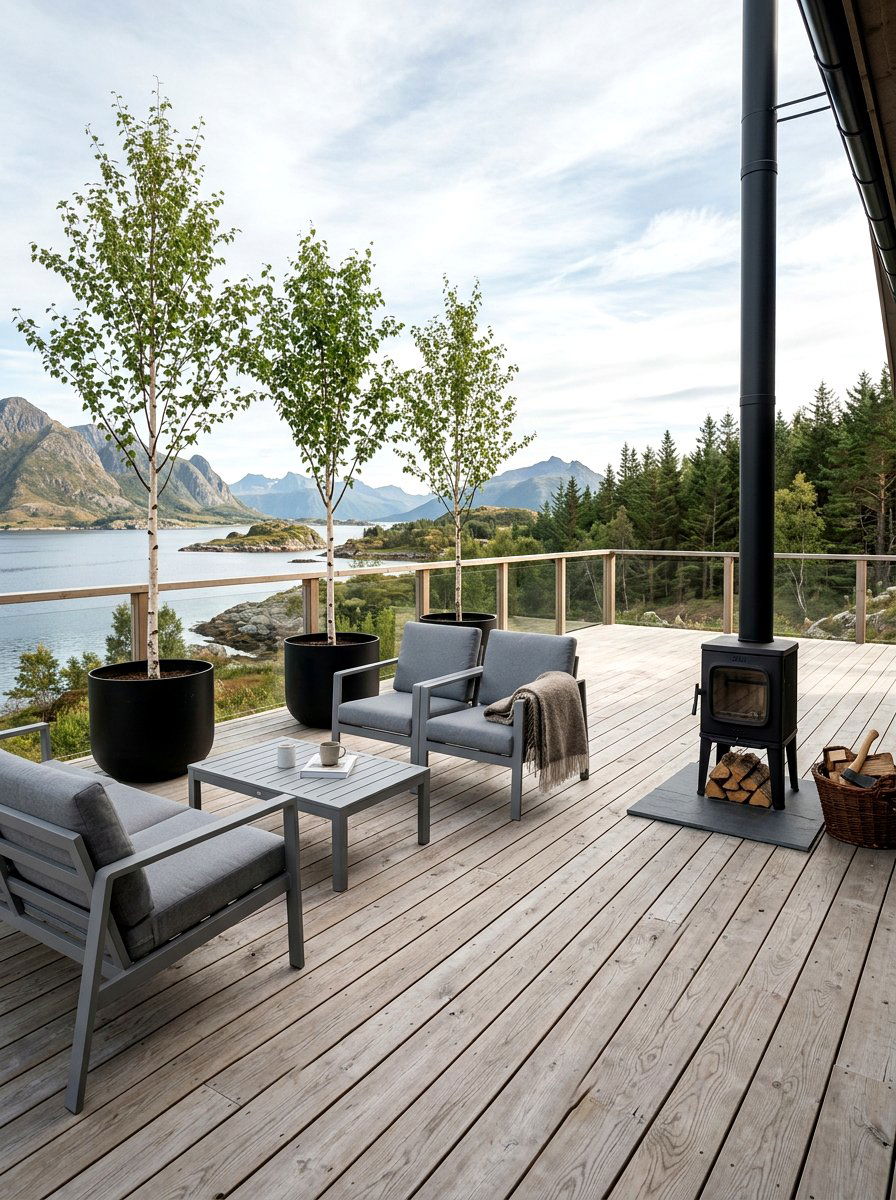 Scandinavian Minimalist Deck - 30 boutique hotel patio ideas