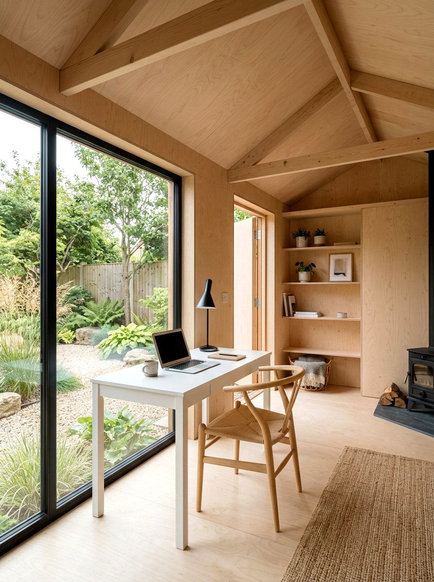 Scandinavian Minimalist Shed - 30 garden studio shed ideas