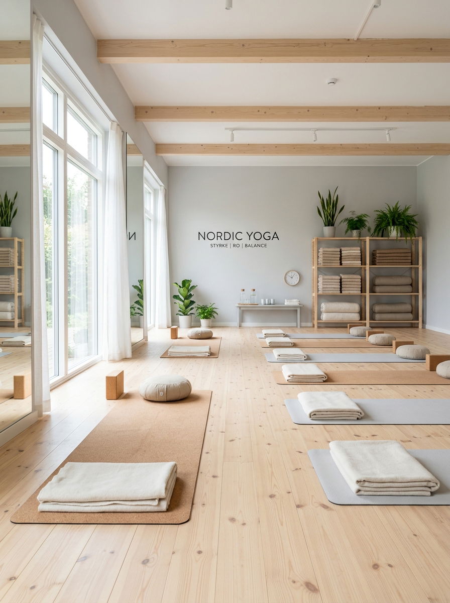 Scandinavian Minimalist Yoga Studio - 30 yoga studio home ideas