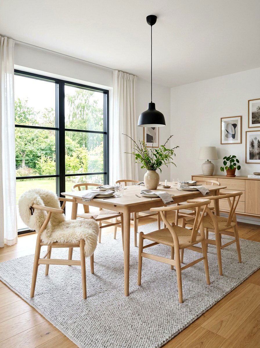 Scandinavian Neutral Dining Room - 30 elegant dining room ideas