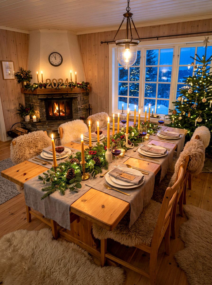 Scandinavian New Year dining room - 30 New Year dining room ideas