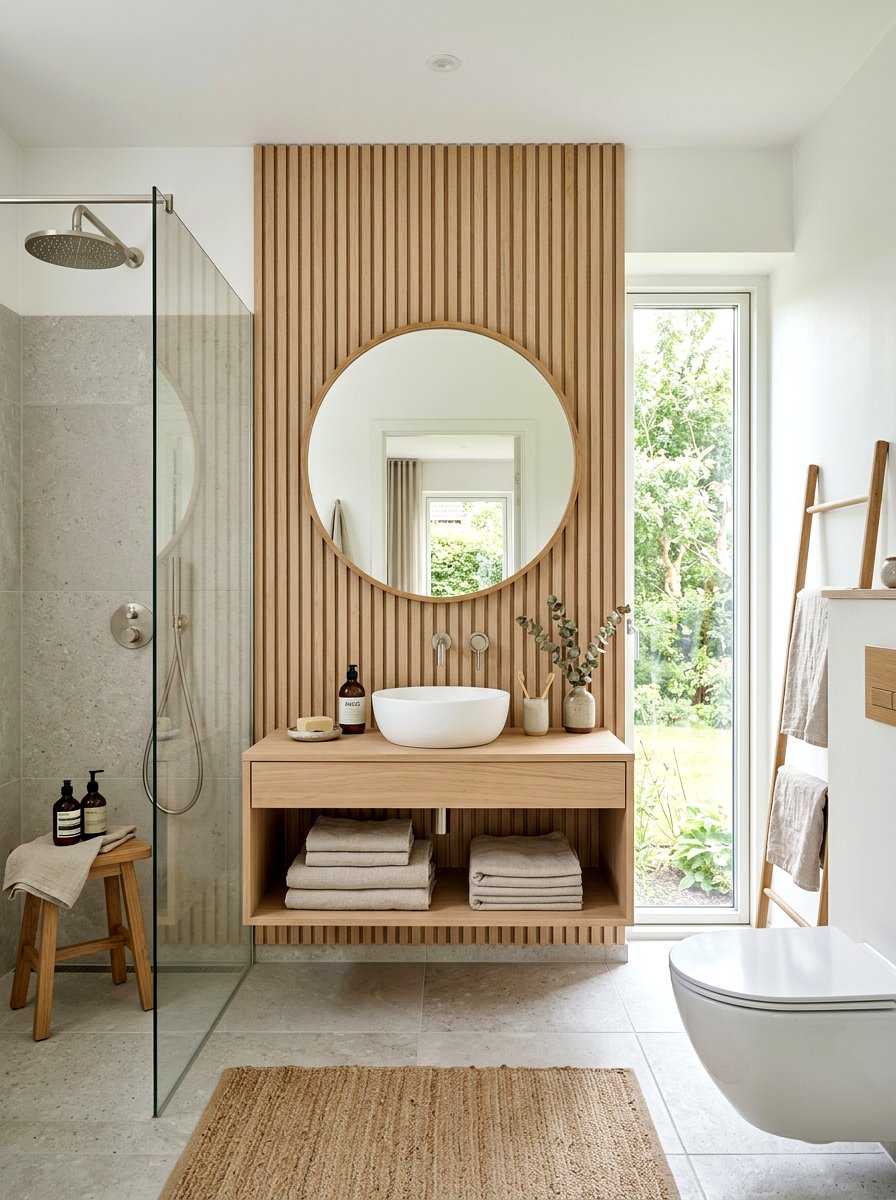 Organic Modern Bathroom Ideas: 30 Spa-Relaxing Natural Style