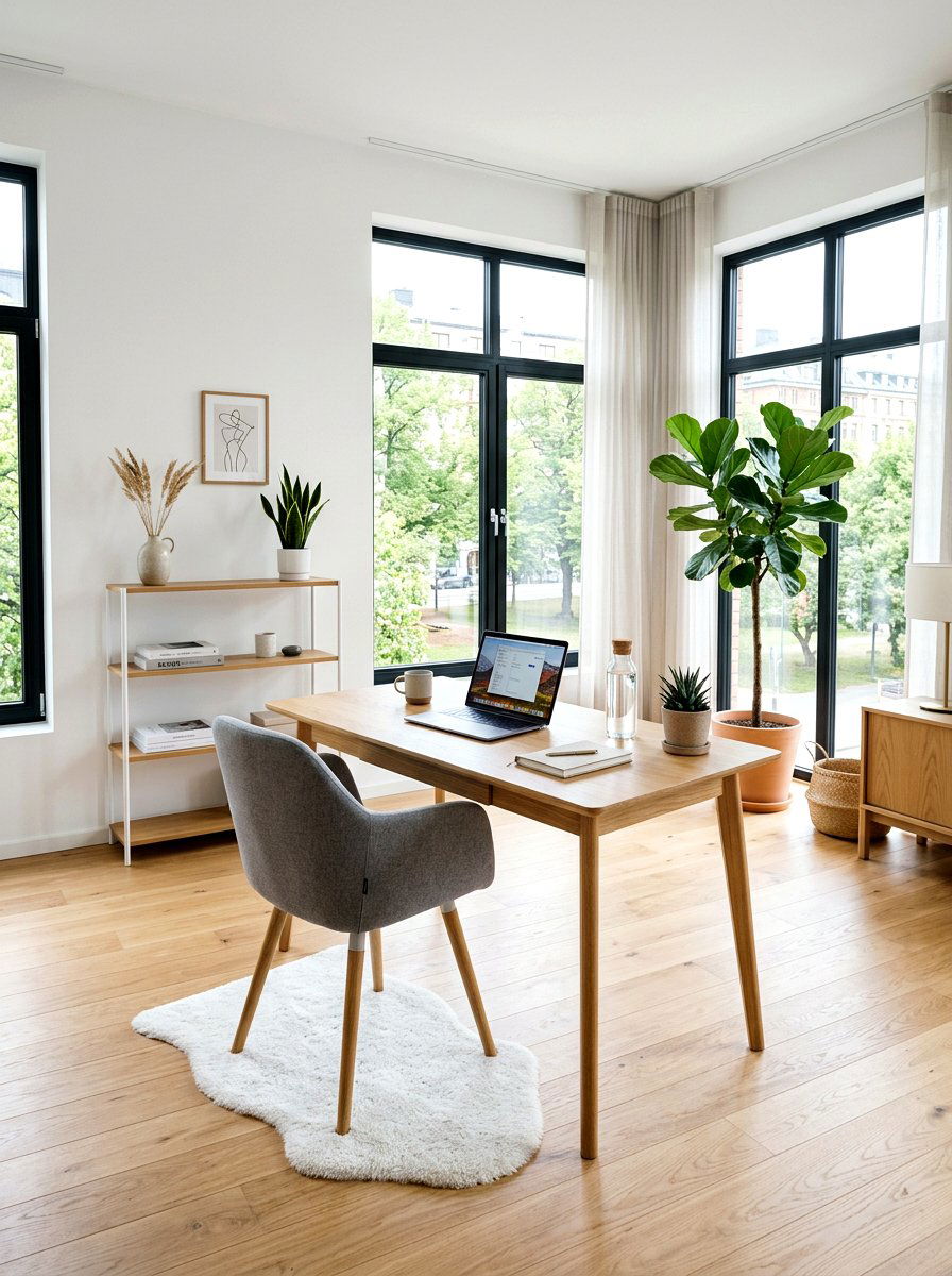 Scandinavian Office - 30 flex room office ideas