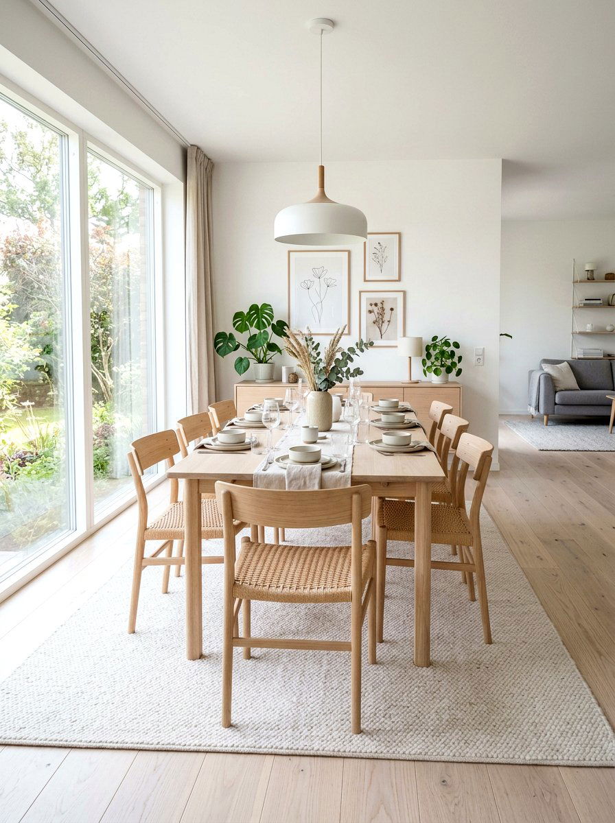 Scandinavian Open Concept Dining - 30 open plan dining room ideas