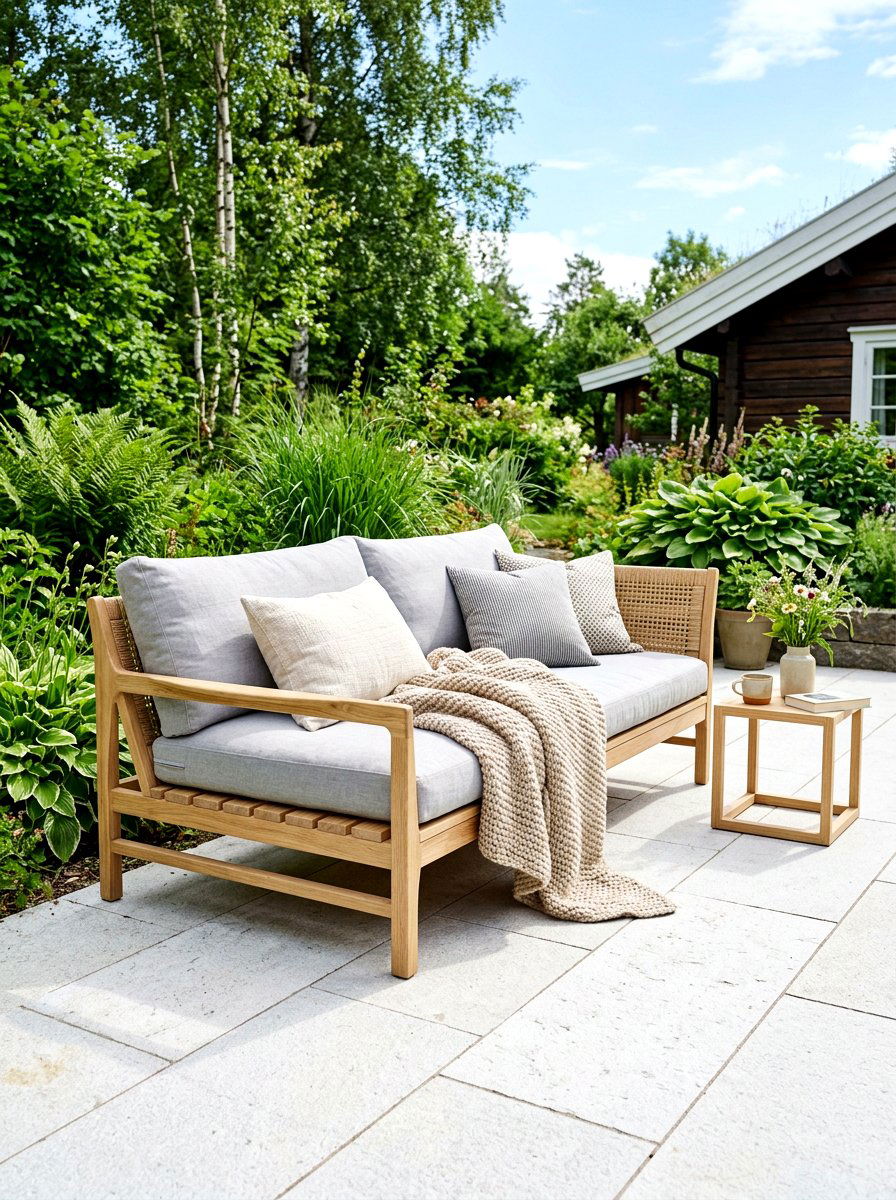 Scandinavian Outdoor Daybed - 30 cabana bed patio ideas