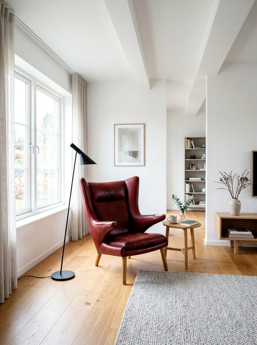 Scandinavian Oxblood Living Room - 30 oxblood living room ideas