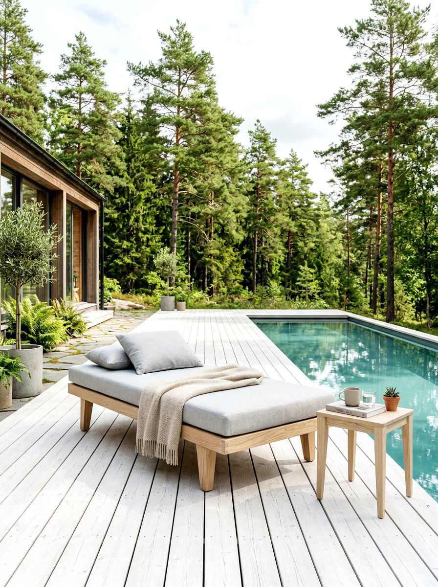 Scandinavian Patio Daybed - 30 poolside daybed ideas