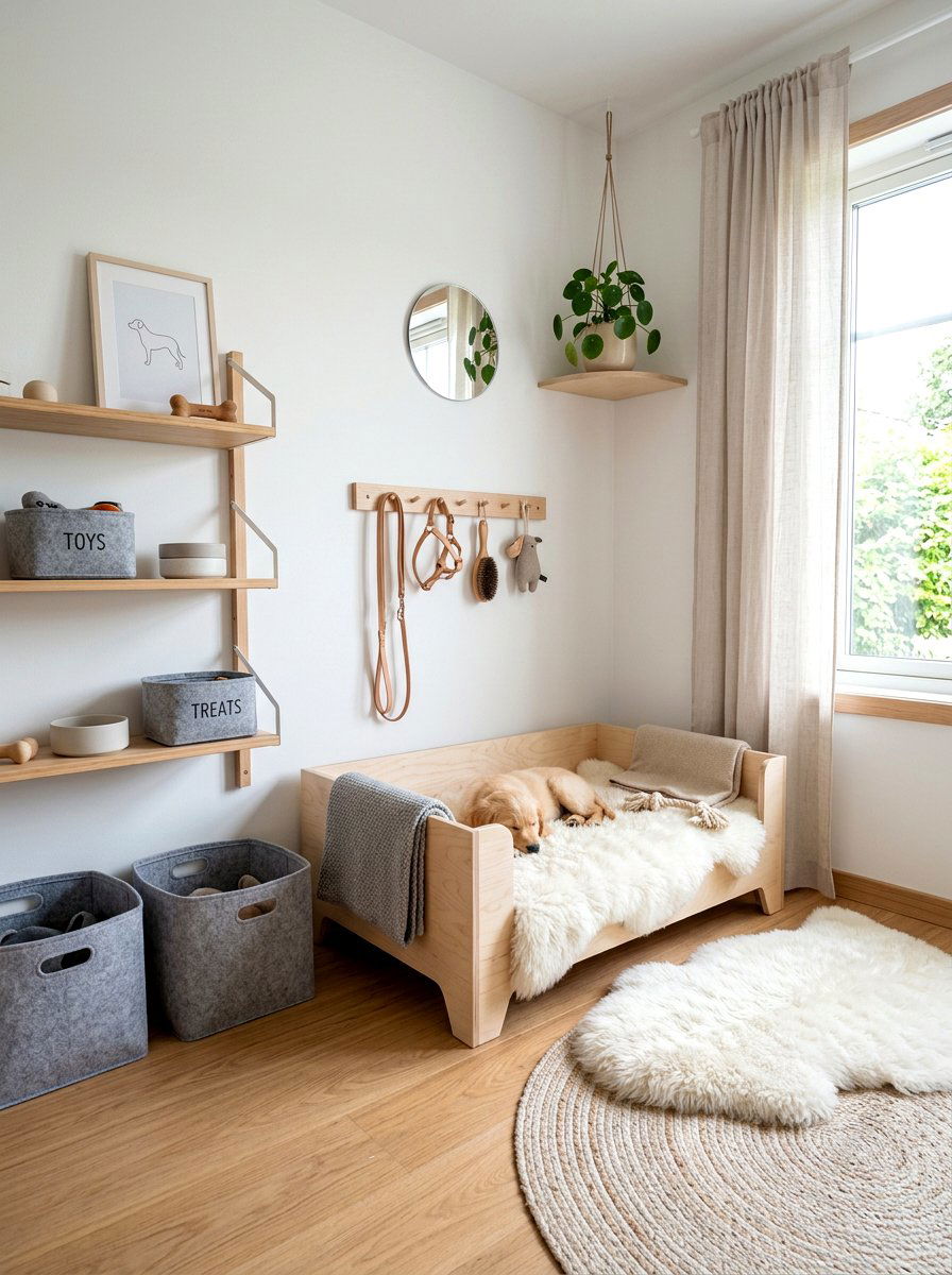 Scandinavian Pet Bedroom - 30 dog bedroom decor ideas