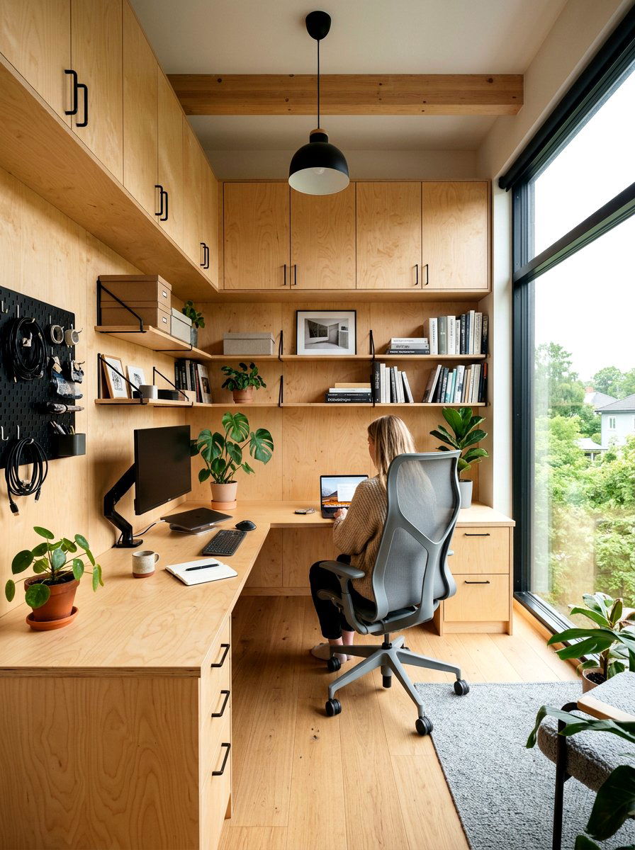 Scandinavian Plywood Studio - 30 boutique studio office ideas