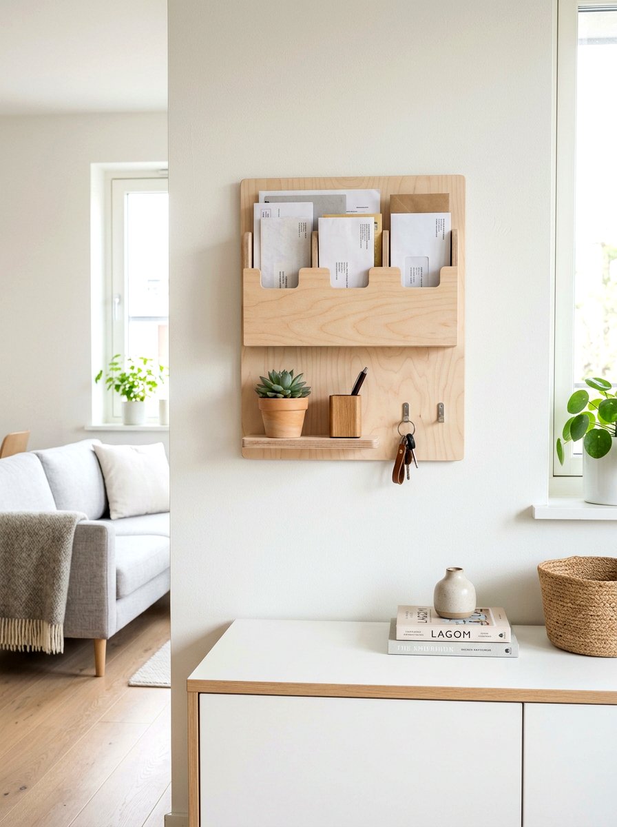 Scandinavian Plywood Unit - 30 mail drop zone ideas
