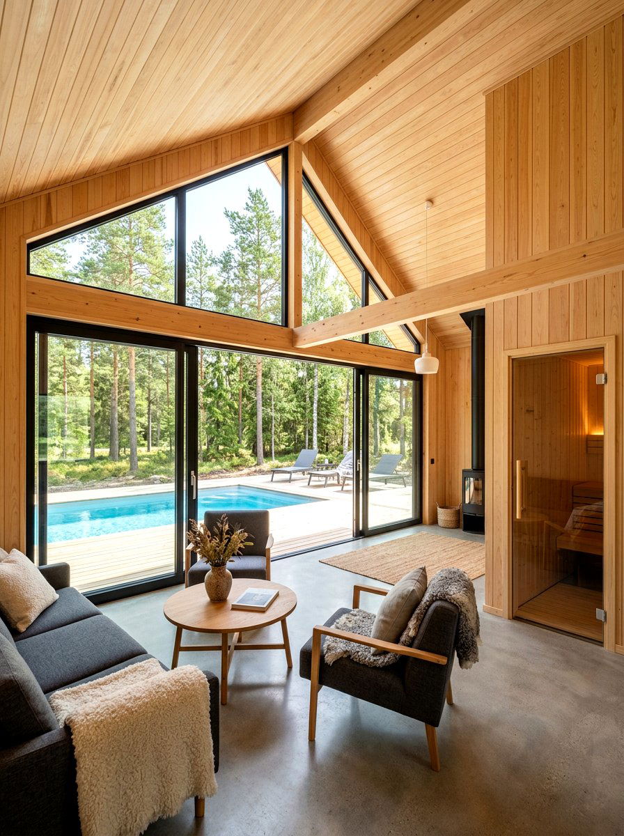 Scandinavian Pool House - 30 pool pavilion ideas