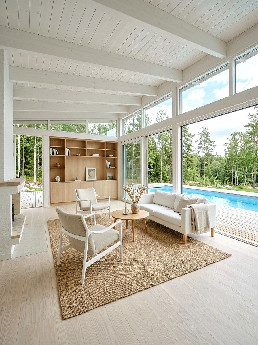 Scandinavian Pool House Design - 30 pool house decor ideas