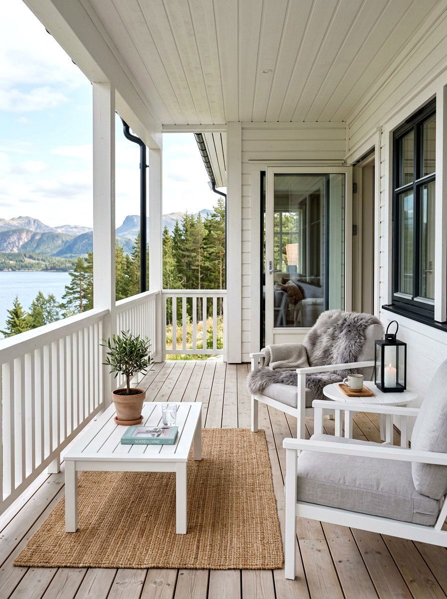 Scandinavian Porch - 30 viral front porch ideas