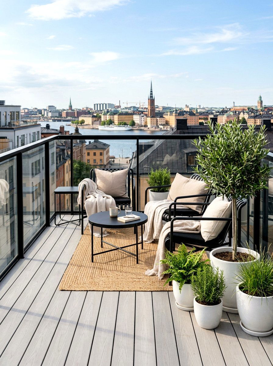 Scandinavian Rooftop Style - 30 rooftop patio ideas
