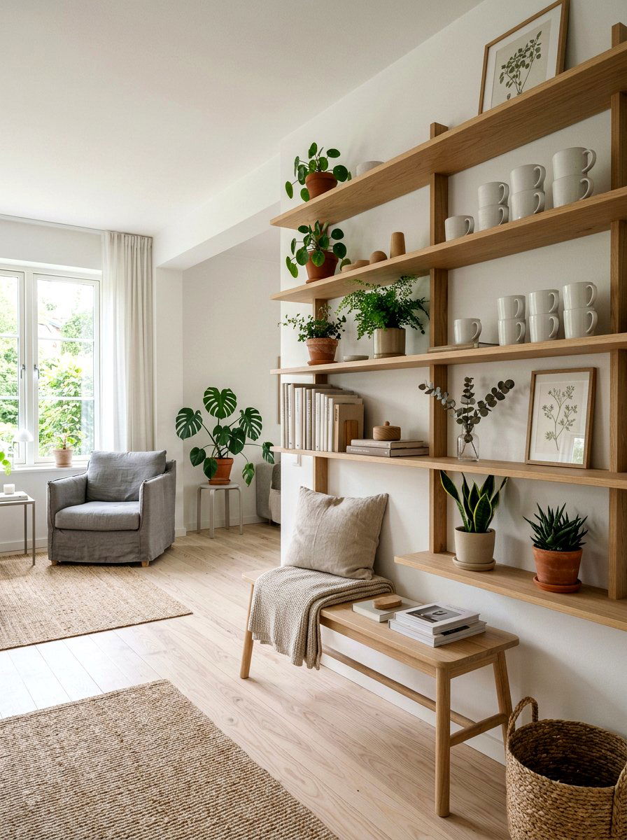 Scandinavian Shelf Decor - 30 shelf styling ideas